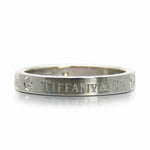 Tiffany Platinum Platinum 950 Band Ring (Pre-Owned)