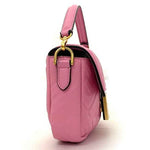 Fendi Baguette Pink Leather Shoulder Bag (Pre-Owned)