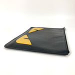 Fendi Black Leather Clutch Bag (Pre-Owned)