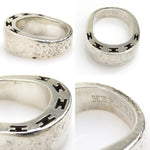 Hermes Silver Silver 925 Band Ring (Pre-Owned)