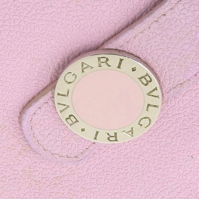 Bvlgari Pink Leather Long Wallet (Bi-Fold) (Pre-Owned)