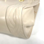 Fendi Beige Gold Leather Handbag Shoulder Bag (Pre-Owned)