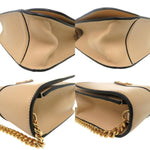 Versace Beige Leather Shoulder Bag (Pre-Owned)