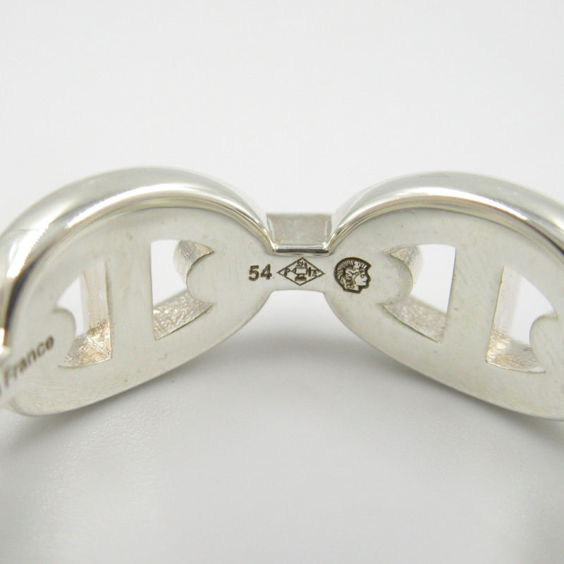 Hermes Silver Silver 925 Band Ring (Pre-Owned)