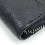 Bvlgari Black Leather Long Wallet (Bi-Fold) (Pre-Owned)