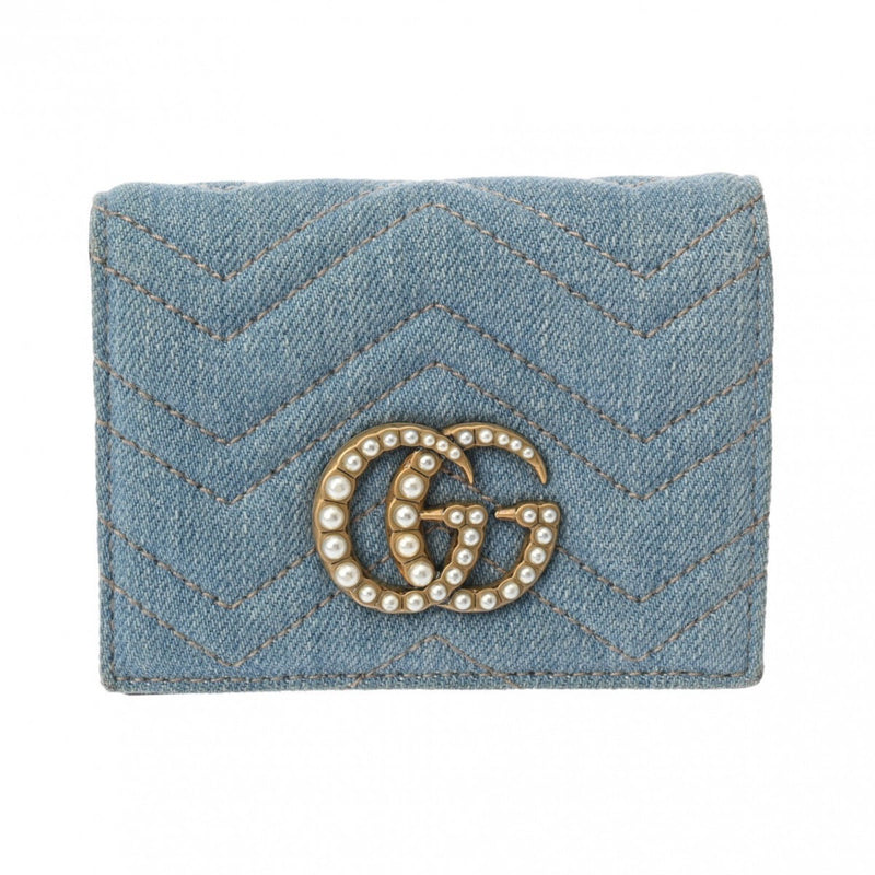 Gucci Blue Denim Wallet (Bi-Fold) (Pre-Owned)