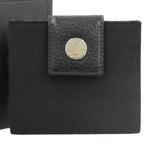 Bvlgari Black Canvas Leather Coin Purse/Coin Case (Pre-Owned)