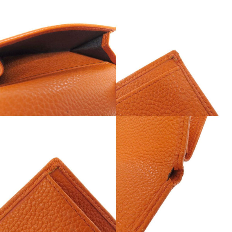 Jimmy Choo Orange Leather Wallet (Bi-Fold) (Pre-Owned)