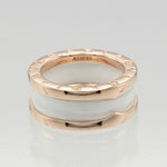 Bvlgari Pink Gold Ceramic Pink Gold (18K) Band Ring (Pre-Owned)