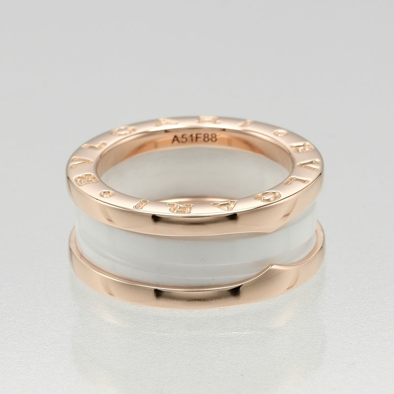 Bvlgari Pink Gold Ceramic Pink Gold (18K) Band Ring (Pre-Owned)