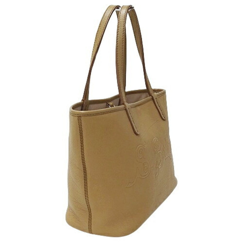 Bvlgari Beige Leather Tote Bag (Pre-Owned)