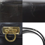 Salvatore Ferragamo Dark Brown Leather Shoulder Bag (Pre-Owned)