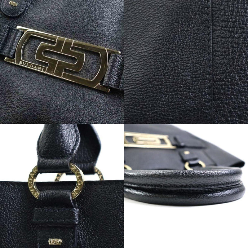 Bvlgari Black Leather Handbag (Pre-Owned)