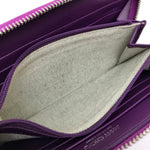 Jimmy Choo Purple Leather Long Wallet (Bi-Fold) (Pre-Owned)