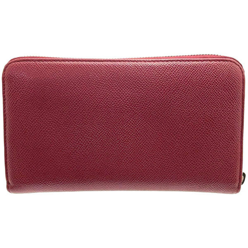 Bvlgari Bvlgari Bvlgari Red Color Leather Long Wallet (Bi-Fold) (Pre-Owned)