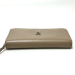 Fendi Beige Leather Long Wallet (Bi-Fold) (Pre-Owned)