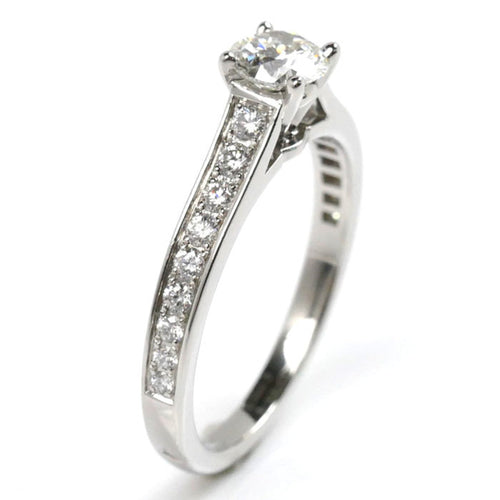 Cartier Platinum Platinum 950 Band Ring (Pre-Owned)