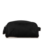 Bvlgari Black Nylon Leather Clutch Bag (Pre-Owned)