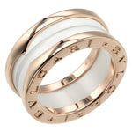 Bvlgari Pink Gold Ceramic Pink Gold (18K) Band Ring (Pre-Owned)