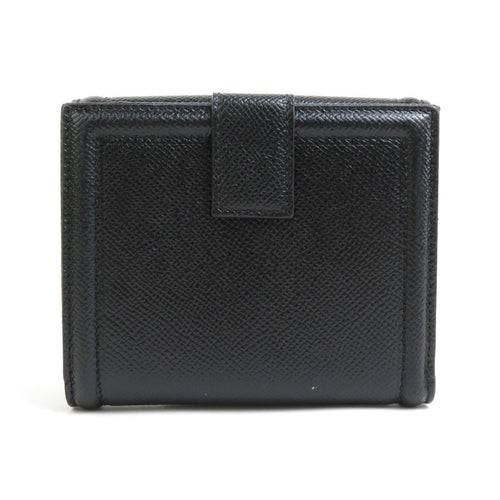 Salvatore Ferragamo Black Leather Wallet (Bi-Fold) (Pre-Owned)