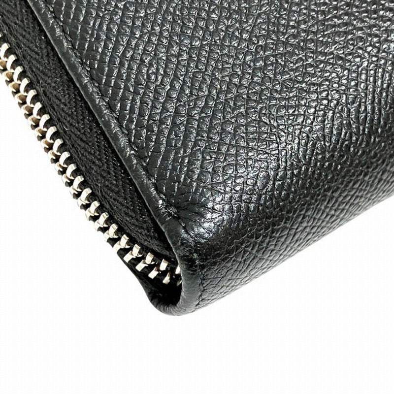 Bvlgari Black Leather Long Wallet (Bi-Fold) (Pre-Owned)