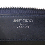 Jimmy Choo Navy Leather Long Wallet (Bi-Fold) (Pre-Owned)