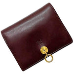 Fendi Beige Bordeaux Leather Wallet (Bi-Fold) (Pre-Owned)