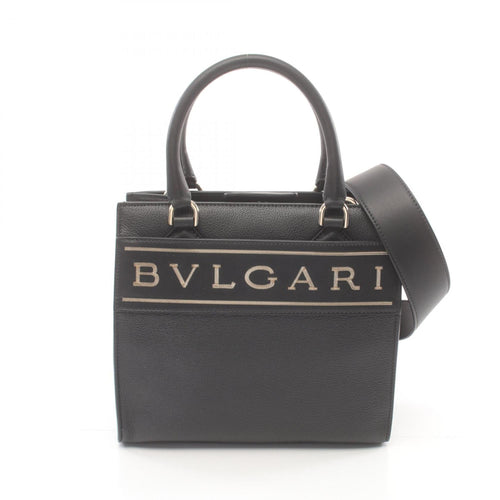 Bvlgari Black Leather Handbag (Pre-Owned)