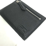 Fendi Black Leather Coin Purse/Coin Case (Pre-Owned)