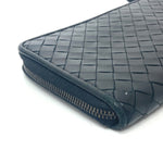 Bottega Veneta Black Leather Long Wallet (Bi-Fold) (Pre-Owned)