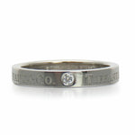 Tiffany Platinum Platinum 950 Band Ring (Pre-Owned)