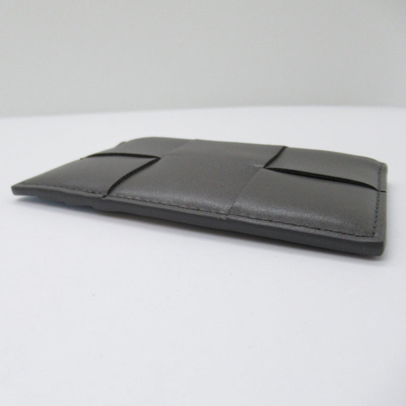 Bottega Veneta Gray Leather Card Wallet