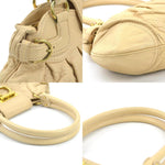 Salvatore Ferragamo Beige Leather Shoulder Bag (Pre-Owned)