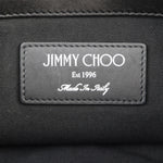 Jimmy Choo Black Nylon Canvas Leather Backpack Handbag Tote Bag (Pre-Owned)