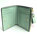 Valentino Garavani Light Green Leather Wallet (Bi-Fold) (Pre-Owned)