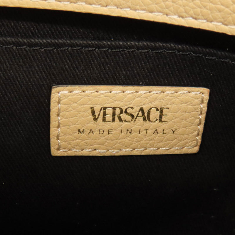 Versace Beige Leather Handbag (Pre-Owned)