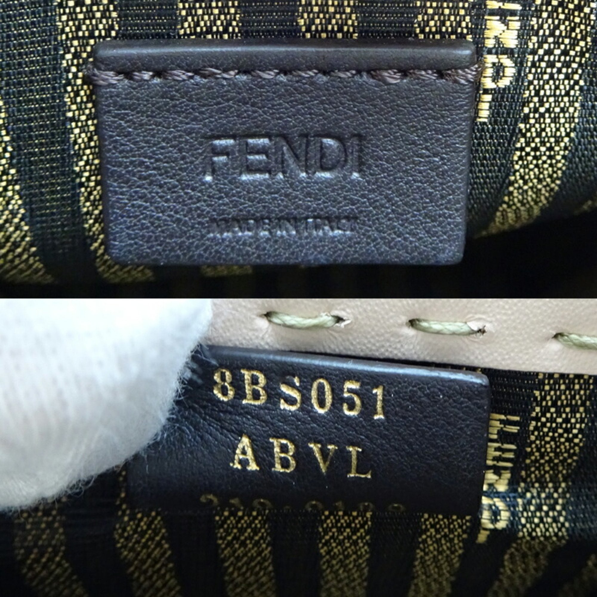 Fendi Beige Leather Shoulder Bag (Pre-Owned)