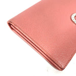 Bvlgari Pink Leather Long Wallet (Bi-Fold) (Pre-Owned)