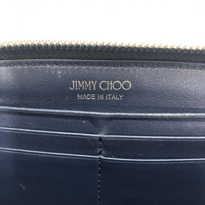 Jimmy Choo Blue Bill Wallet (Bi-Fold) (Pre-Owned)