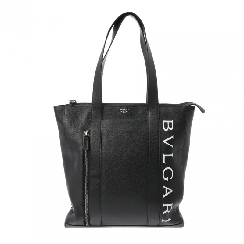 Bvlgari Black Leather Tote Bag (Pre-Owned)