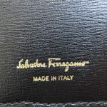 Salvatore Ferragamo Black Leather Wallet (Bi-Fold) (Pre-Owned)