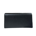 Gucci Black Leather Long Wallet (Bi-Fold) (Pre-Owned)