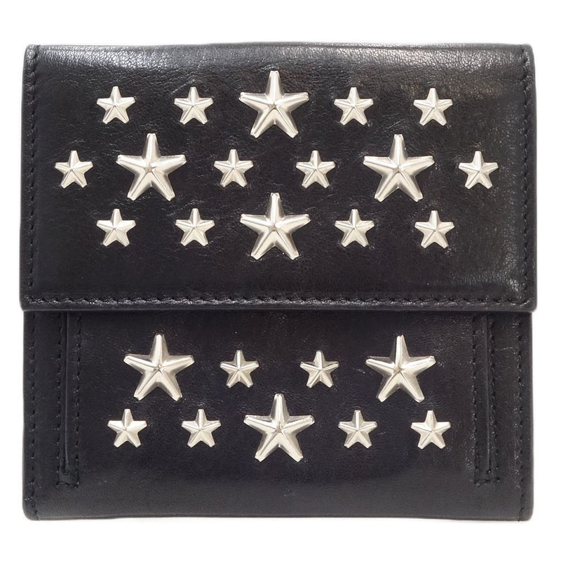 Jimmy Choo Black Leather Wallet (Bi-Fold) (Pre-Owned)