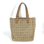 Bvlgari Beige Leather Tote Bag (Pre-Owned)