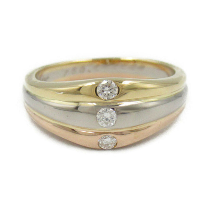 Cartier Clear Pink Gold (18K) White Gold (18K) Yellow Gold (18K) Band Ring (Pre-Owned)