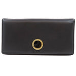 Bvlgari Black Leather Long Wallet (Bi-Fold) (Pre-Owned)