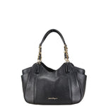 Salvatore Ferragamo Black Leather Handbag (Pre-Owned)