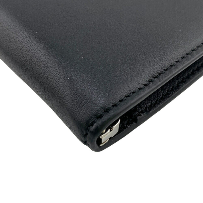 Valentino Garavani Black Leather Bill Wallet (Bi-Fold) (Pre-Owned)