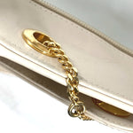 Fendi Beige Gold Leather Handbag Shoulder Bag (Pre-Owned)