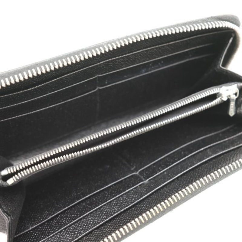 Bvlgari Black Leather Long Wallet (Bi-Fold) (Pre-Owned)